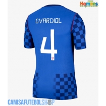 Camisa de time de futebol Croácia Josko Gvardiol #4 Replicas 2º Equipamento Mundo 2026 Manga Curta